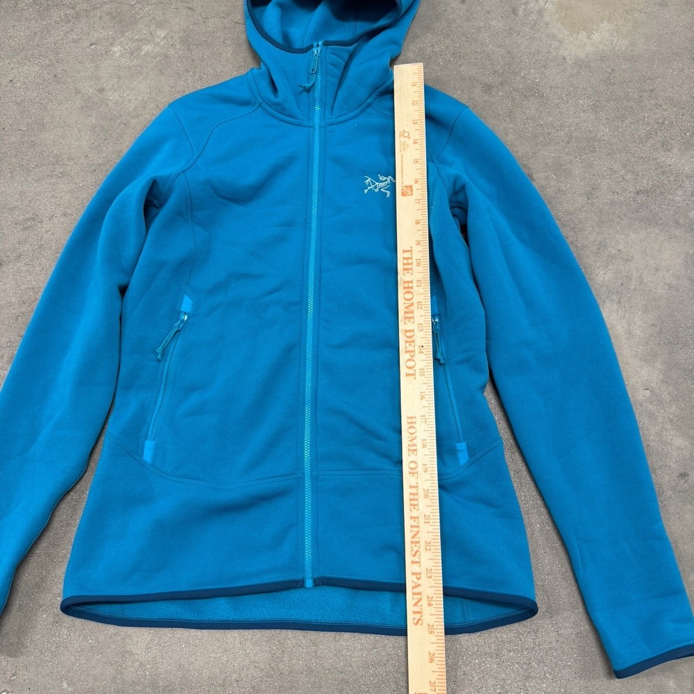 Arcteryx Kyanite Hoodie Women Small Turquoise Blue Ski Touring Soft Fleece Gorp - Picture 13 of 13